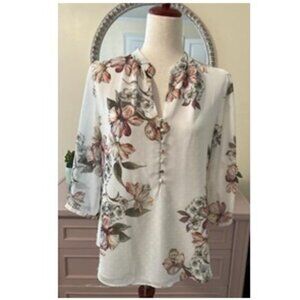 WHBM FLORALBLOUSE